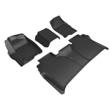 3D MAXpider 19-24 Chevrolet Silverado Crew Cab W/ Bench Seating Kagu Black R1 R2 - L1CH09901509