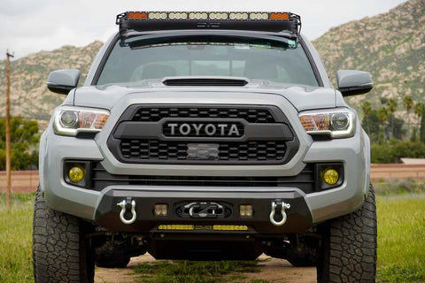 DV8 16-23 Toyota Tacoma Center Mount Winch Front Bumper - FBTT1-06