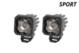 Diode Dynamics Stage Series C1 LED Pod Sport - White Wide Standard WBL (Pair) - DD6439P