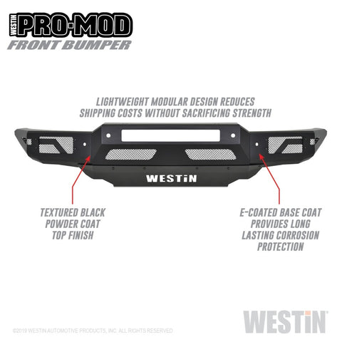 Westin 19-21 Ford Ranger Pro-Mod Front Bumper - Tex. Blk - 58-41085