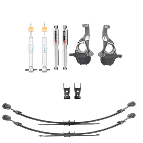 Belltech LOWERING KIT 2019+ GM Silverado/Sierra 1500 2WD/4WD -2-4in F / -4in R w/ Street Perf Shocks - 350345SP