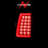 ANZO 1999-2002 Chevy Silverado 1500 LED Taillights Plank Style Chrome With Red/Clear Lens - 311332