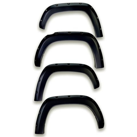 EGR 11-15 Ford Super Duty Bolt-On Look Color Match Fender Flares - Set - Carbon Black - 793814-G1