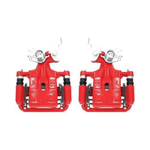 Power Stop 06-12 Ford Fusion Rear Red Calipers w/Brackets - Pair - S5002