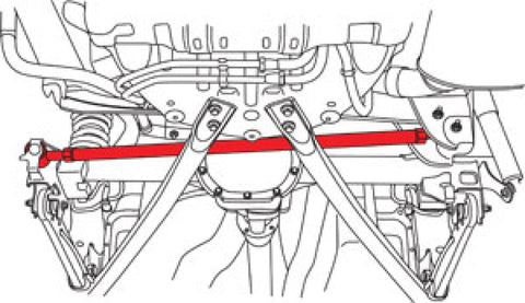 SPC Performance 05-10 Ford Mustang (V6/V8)Black Anodized Adjustable Panhard Bar - 72045