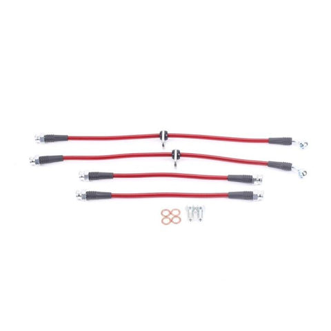 Power Stop 04-08 Acura TL Front & Rear SS Braided Brake Hose Kit - BH00019