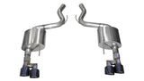 Corsa 18-19 Ford Mustang 5.0L 3in Touring Axle-Back Dual Rear Exit w/ 4in Black PVD Pro-Seri - 21041BLK