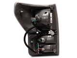 Raxiom 07-13 Toyota Tundra Axial Series Dual C-Shape LED Tail Lights- Black Housing- Smoked Lens - TU9917