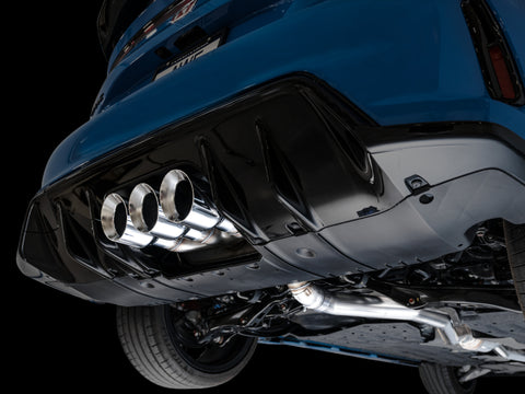 AWE Tuning 2023 Honda Civic Type R FL5 Touring Edition Exhaust w/ Triple Chrome Silver Tips - 3015-52287
