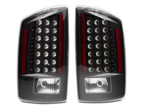 Raxiom 07-08 Dodge RAM 1500 LED Tail Lights- Blk Housing (Clear Lens) - R110152