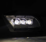 AlphaRex 10-12 Ford Mustang NOVA-Series LED Proj. Headlights Alpha-Blk w/Activ Lght & Seq.Sig SB DBL - 880490