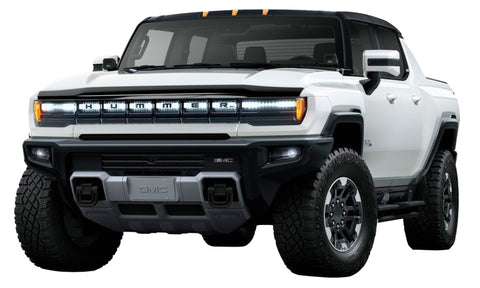 AVS 22-23 GMC Hummer EV Aeroskin Low Profile Hood Shield - Smoke - 322180