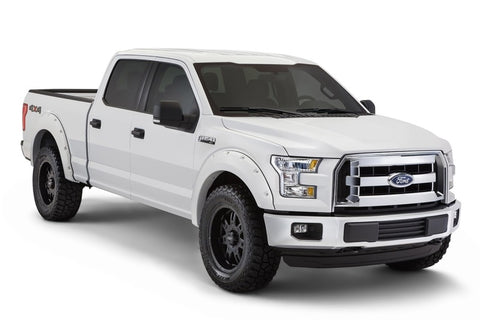 Bushwacker 17-18 Ford F-250 Super Duty Pocket Style Flares 4pc - Oxford White - 20942-12