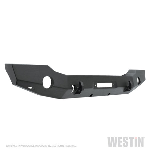 Westin 18-20 Jeep Wrangler JL WJ2 Full Width Front Bumper - Textured Black - 59-80105