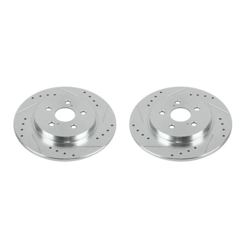 Power Stop 11-17 Lexus CT200h Rear Evolution Drilled & Slotted Rotors - Pair - JBR1560XPR