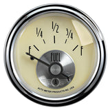 AutoMeter Gauge Fuel Level 2-1/16in. 240 Ohm(e) to 33 Ohm(f) Elec Prestige Antique. Ivory - 2017