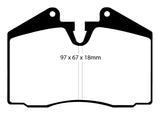 EBC 89-95 Ferrari 348 3.4 Yellowstuff Front and Rear Brake Pads - DP4612R