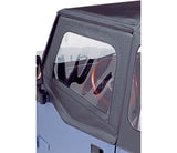 Bestop 88-95 Jeep Wrangler YJ Upper Fabric Doors (Square Upper Rear Corner Black Crush) - 51782-01