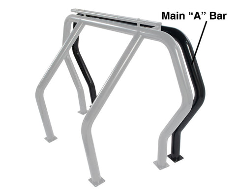 Go Rhino RHINO Bed Bar - Front Main A bar - Black - 90001B