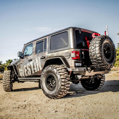 Westin 18-19 Jeep Wrangler JL WJ2 Rear Bumper - Textured Black - 59-82025
