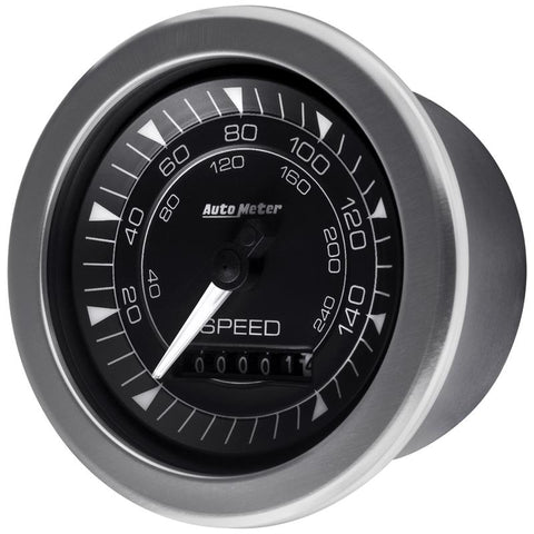 Autometer Chrono 3-3/8in 160MPH Electric Programmable Speedometer Gauge - 8188