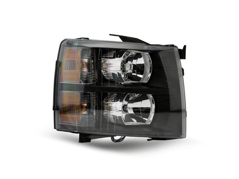 Raxiom 07-13 Chevrolet Silverado 1500 Euro Headlights- Blk Housing (Clear Lens) - S112706
