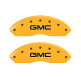 MGP 2 Caliper Covers Engraved Front GMC Yellow Finish Black Characters 1997 GMC Yukon - 34012FGMCYL