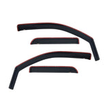 Westin 2014-2018 Chevy Silverado 1500 Dbl Cab In-Channel Wind Deflector 4pc - Smoke - 72-39417