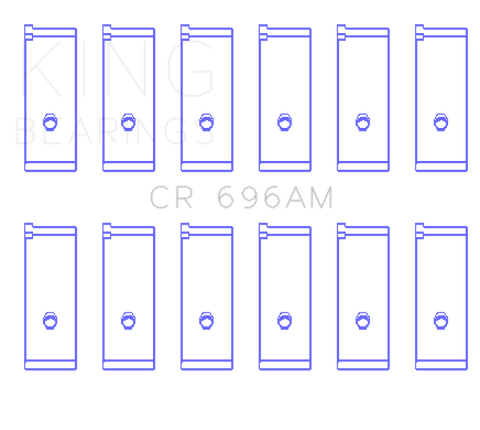 King Toyota 5ME/5MGE/7MGE/7MGTE (Size +0.25) Rod Bearing Set - CR696AM0.25