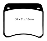 EBC Brakes Yellowstuff Performance Brake Pads - DP4128R