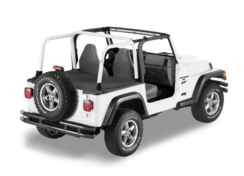 Bestop 97-02 Jeep Wrangler TJ Duster Deck Cover (Black Denim Factory Soft Top) - 90019-15