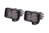 Diode Dynamics Stage Series 2 In LED Pod Sport - White Spot Standard WBL (Pair) - DD6397P