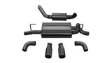 Corsa 18+ Jeep Wrangler JL 2.5in Dual Rear Exit Black Tips Touring Axle-Back Exhaust - 21016BLK
