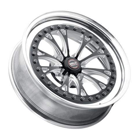Weld Vitesse 17x10 / 5x4.5mm BP / 8in. BS Low Pad Black Wheel - Polished Non-Beadlock - 94LB7100A80A