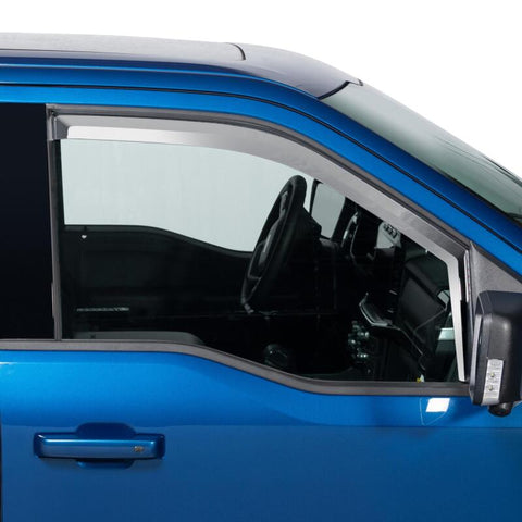 Putco 15-20 Ford F-150 - Super Crew / Super Cab / Reg Cab (Front Only) Element Chrome Window Visors - 480066
