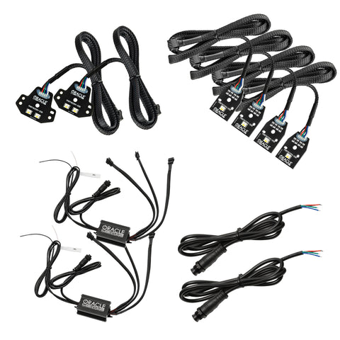 Oracle 15-21 Dodge Charger RGB+W Headlight DRL Upgrade Kit - ColorSHIFT+W - 2394-339
