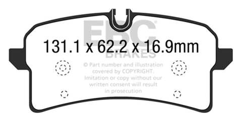 EBC 2015+ Audi RS7 4.0TT Bluestuff Rear Brake Pads - DP52204NDX