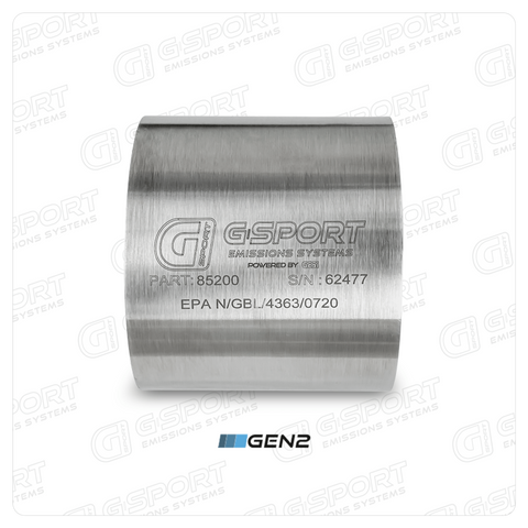 GESI G-Sport 400 CPSI GEN 2 EPA Compliant 4.5in x 4in High Output Substrate Only- 500-850HP - 85200