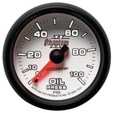 Autometer Phantom II 52.4mm Mechanical 0-100psi Oil Pressure Gauge - 7521