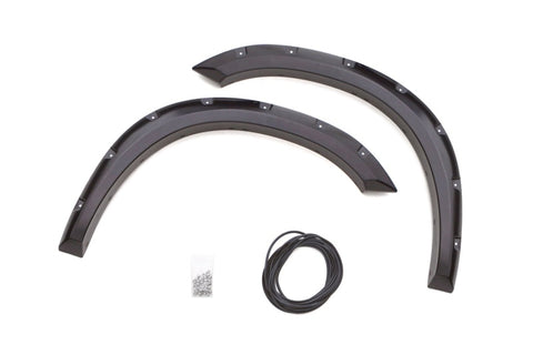 Lund 94-01 Dodge Ram 1500 RX-Rivet Style Textured Elite Series Fender Flares - Black (2 Pc.) - RX202TA