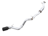 AWE Tuning 2021+ Ford Bronco 0FG Single Rear Exit Exhaust w/Diamond Black Tip & Bash Guard - 3015-23789