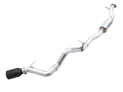 AWE Tuning 2021+ Ford Bronco 0FG Single Rear Exit Exhaust w/Diamond Black Tip & Bash Guard - 3015-23789