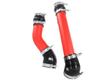 aFe Bladerunner Intercooler Tubes Hot & Cold Side 3.5in 94-02 Dodge Diesel Trucks L6-5.9L (td) - Red - 46-20064-R