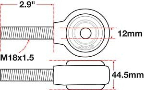 SPC Performance xAxis Rod End Ball Joint - 15795