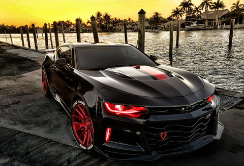 Oracle 16-18 Chevrolet Camaro Backlit Fog Light DRL Upgrade Kit - ColorSHIFT - 1293-333