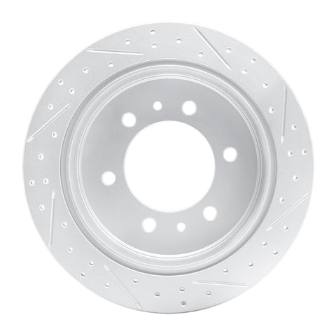 R1 06-10 Hummer H3T Rear Left Drilled & Slotted Geo-Carbon Rotor - 830-93001L