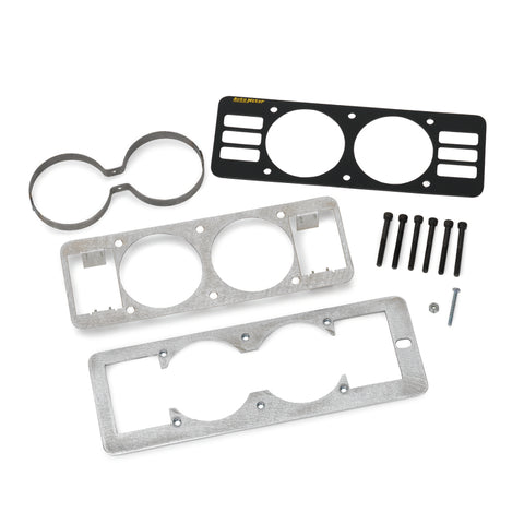 Autometer 87-93 Ford Mustang Black Dual Gauge Cage w/ Vents - 50101