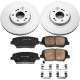 Power Stop 13-18 Hyundai Santa Fe Sport Front Z17 Evolution Geomet Coated Brake Kit - CRK7064