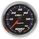 Autometer Cobalt 52mm 0-60 PSi Boost Gauge - 6170