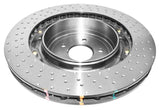 DBA 15-21 Nissan GT-R Nismo Front Left 5000 Series 2-Piece Drilled Rotor w/Black Hat - DBA52379BLKLXD